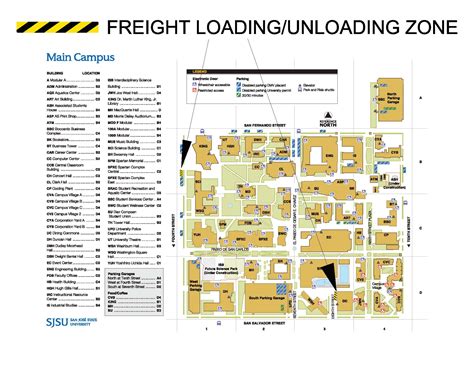 SJSU Delivery Areas | Parking Services