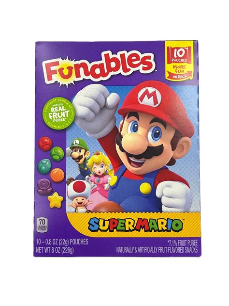 Personnages Funables Super Mario Fruit Snacks