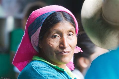 Woman In Traditional Clothing In The Market Of La Esperanza Intibucá