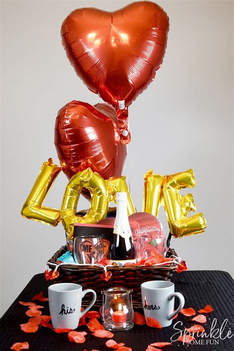 Romantic Valentine Gift Basket Ideas ⋆ Sprinkle Some Fun