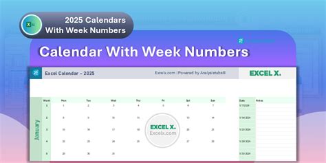 Week Number 2025 Excel Download Evita Janette