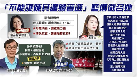 【每日必看】誰來選高雄 傳國民黨要徵召她 全是為了不讓陳其邁躺著選｜傳藍營將徵召她選高雄 柯志恩最新回應了 加碼曝1事