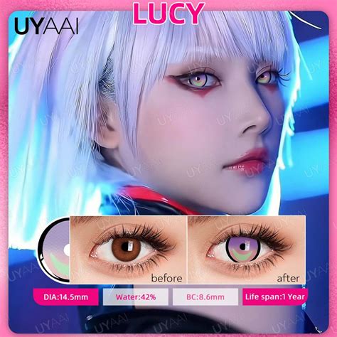 Cheap Uyaai Pcs Pair Cosplay Contact Lenses Multicolored Lenses Anime