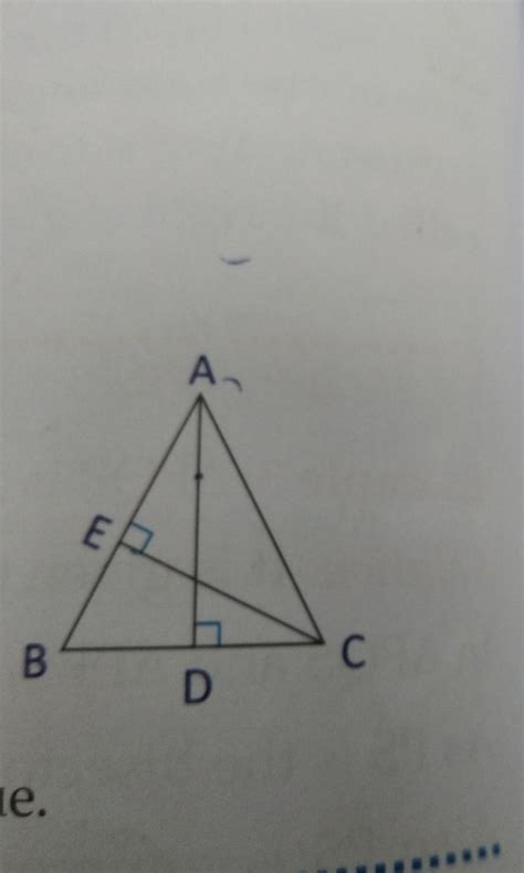 In The Adjoining Figure Triangle Abc Is An Equilateral Triangle Where