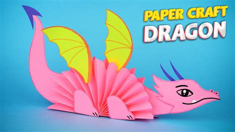 How To Make A Paper Dragon Easy Paper Craft Paper Dragon Tutorial Youtube