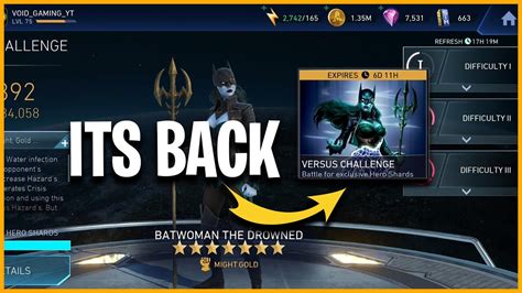 Injustice Mobile Batwoman The Drowned Challenge Is Back Bwtd