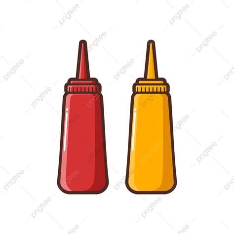 Ketchup Bottles Clipart Hd Png Sauce Mayonnaise Ketchup Bottle Cartoon