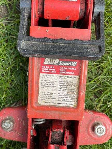 Mvp Super Lift Ton Lb Hydraulic Floor Jack Sherwood Auctions