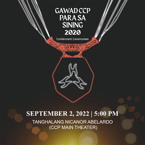 Gawad CCP Para Sa Sining 2020 Agimat Sining At Kulturang Pinoy