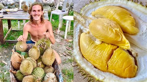 Eating Free Durian In Penang Youtube