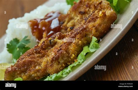 Breaded Beef Steak Stock Photo - Alamy