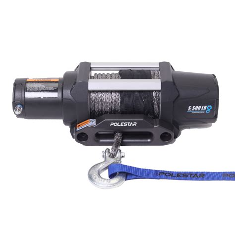 Polestar Lb Utv Winch Synthetic Rope Capacity Line Pull