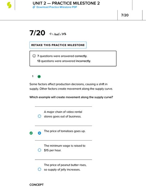 Sophia Macroeconomics Practice Milestone Concept That S