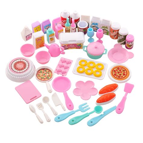 Maison De Poup E Cuisine Miniature Nourriture Pour Barbie Pi Ces