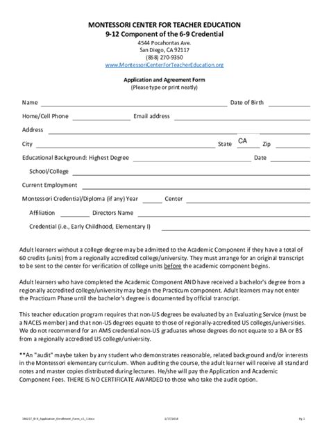 Fillable Online EI EII Application Enrollment Form Fax Email Print