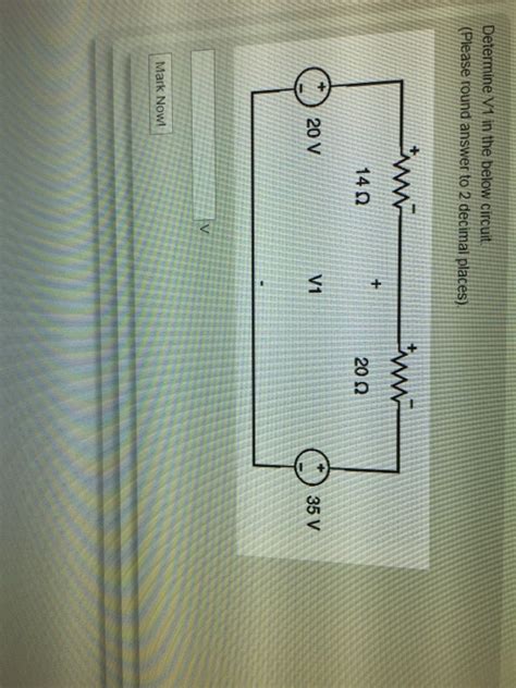 Solved Determine In The Below Circuit Please Round Answer To