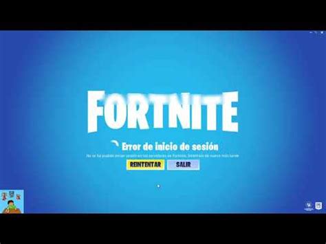 Error De Inicio De Sesion En Fortnite En Pc Diburtexgames