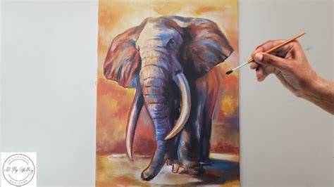 Manera F Cil De Pintar Un Elefante Pintura Acr Lica Para