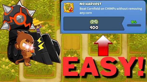 Chimps Cornfield With No Harvest Achievement Bloons Td Youtube