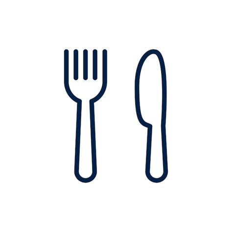 Premium Vector Cutlery Icon Spoon Forks Knife Restaurant Symbol