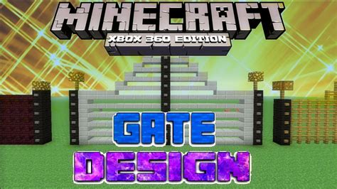 Minecraft Xbox Tutorial Gate Design Youtube