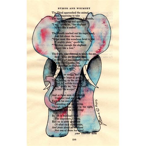 Poetry and Art -the full poems behind the art pages: Three blind men and the elephant by John ...