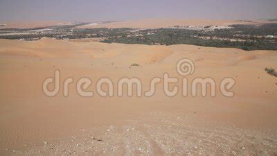 Oasis Liwa in Rub Al Khali Desert United Arab Emirates Stock Footage ...