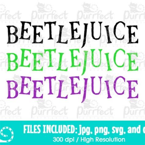 Beetle Movie SVG Juice Halloween Horror Shirt Design Cut Etsy