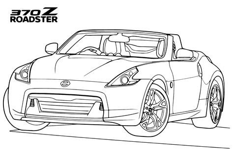 Nissan Gt R Coloring Page Free Printable Coloring Pages