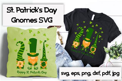 St Patricks Gnomes Svg Cutting Files Graphic By Inkoly Art Creative