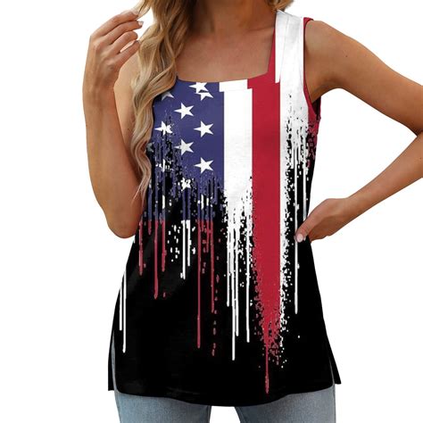 Pmuybhf Female Th Of July Womens Blouses Casual Fall Womens Summer