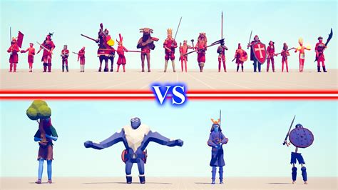 Melee Team Vs Giants Team Totally Accurate Battle Simulator Tabs