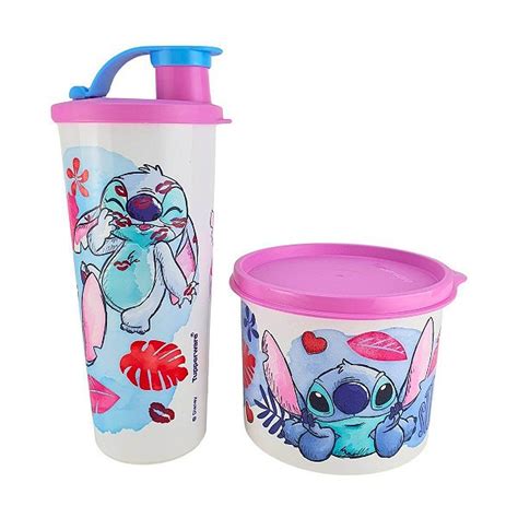 Kit Tupperware Redondinha Ml Copo Bico Ml Stitch Comprar