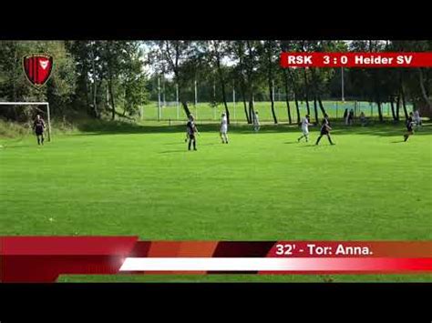 Ssg Rot Schwarz Kiel Vs Heider Sv Youtube