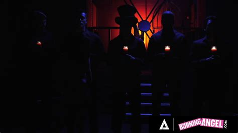 BURNING ANGEL Goth Queen Lola Fae Gets Double Penetrated In A Hardcore Gangbang With Big