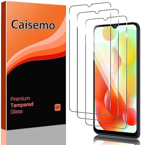 Caisemo 3 Pack Screen Protector For Xiaomi Redmi 12C Redmi A3 Tempered