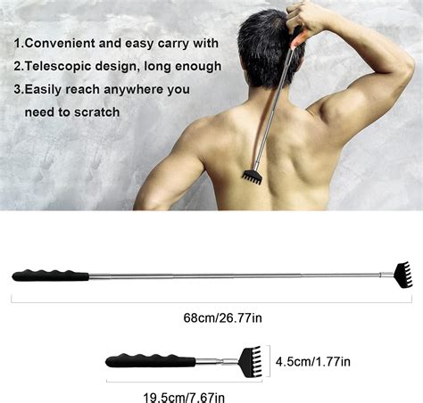 Yexixsr Back Scratcher Extendable Portable Back Massager For Men Women