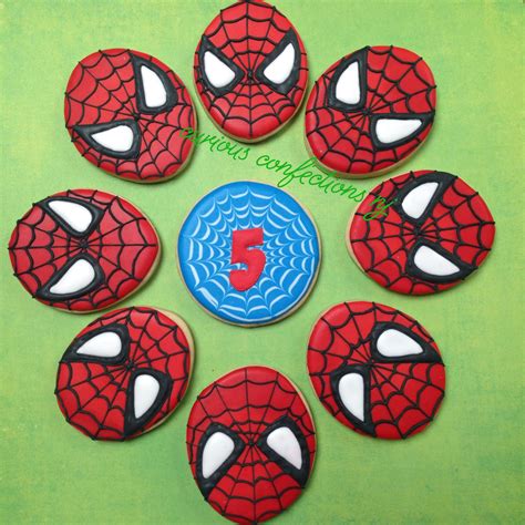 Spider Man Cookies Sugar Cookie With Royal Icing By Kathleen At