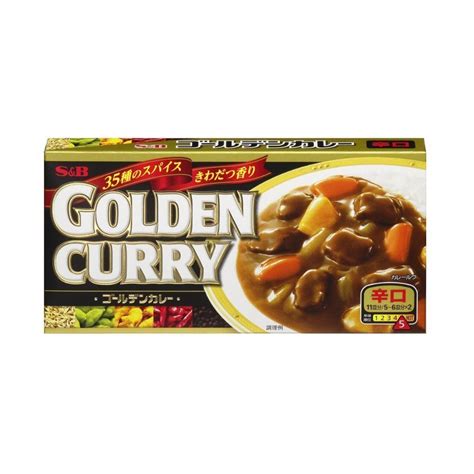 S B Japanese Golden Curry Hot G Servings Made In Japan Ochaski