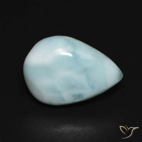 Carat Pear Larimar Gemstone Loose Certified Larimar From The