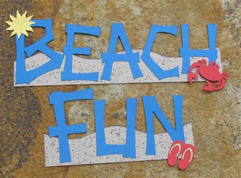 Beach Fun Page Title By Mepylant Cards And Paper Crafts At