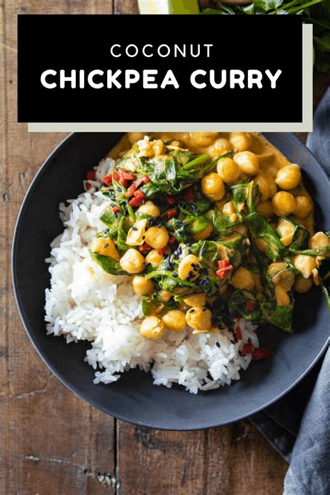 Coconut Chickpea Curry Green Healthy Cooking