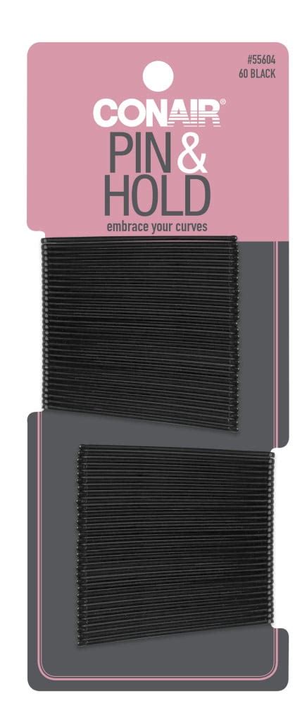 Conair Pin Hold Classic Bobby Pins Black 60 Ct Walmart