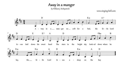 Guitar Chords Away In A Manger