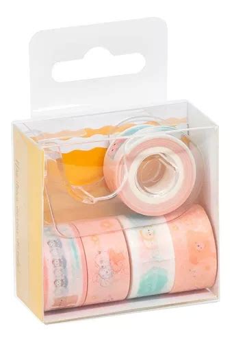 Fita Adesiva Washi Tape Mini Brw C Dispenser Fitas Mercadolivre