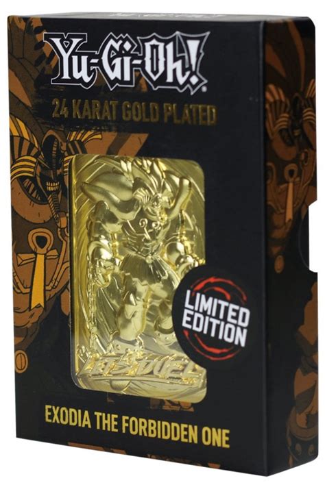 Yu Gi Oh Limited Edition K Gold Plated Collectible Exodia The