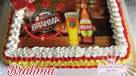 Confeitando Bolo Brahma C Papel Arroz Especial YouTube