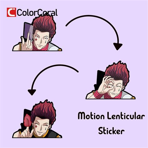 Colorcoral Hisoka D Motion Sticker Hunter X Hunter Motion Sticker