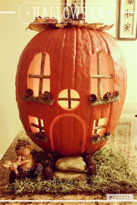 Pin By Caitriona Joyce On Arts Crafts Pumpkin Fairy House