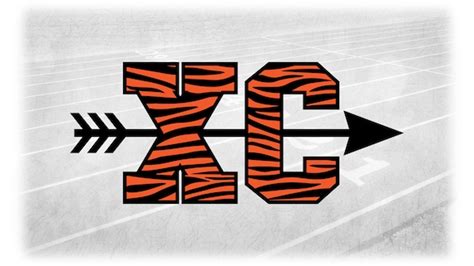 Sports Clipart Bold Letters Xc For Cross Country Etsy